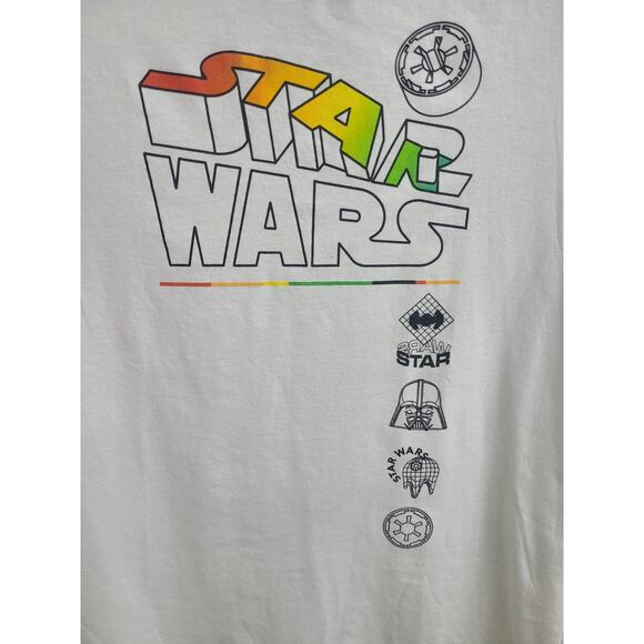 Boys XL White Star Wars Gamer Darth Vader T Shirt - Picture 6 of 6